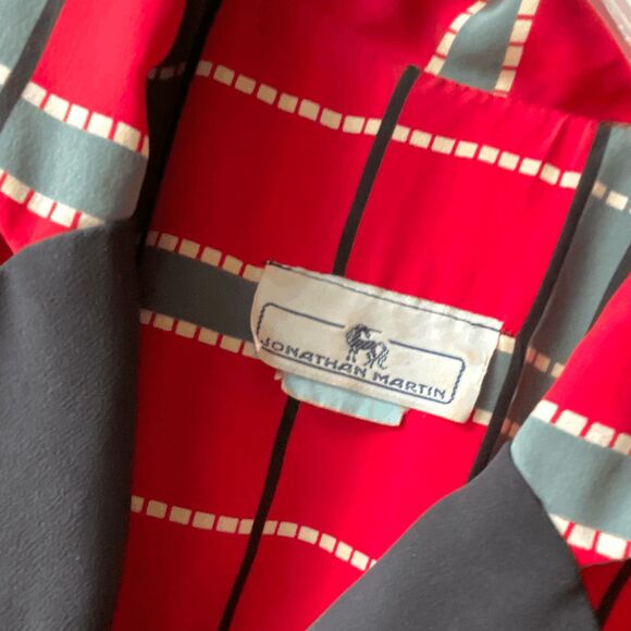 VTG 80s Red Plaid Jonathan Martin Dress | Anime School Girl Costume M - Picture 4 of 8